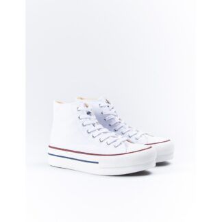 VICTORIA TRIBU DOBLE BOTIN LONA BLANCO