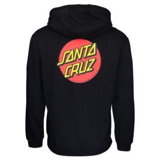 SUDADERA SANTA CRUZ CAPUCHA CLASSIC DOT CHEST NEGRO