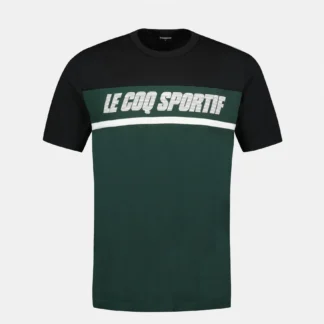 CAMISETA LE COQ SPORTIF CONTEMPORAIN BLACK/SCARAB