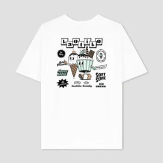 CAMISETA KAOTIKO ICE CREAM WHITE
