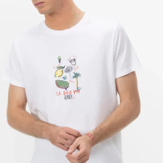 CAMISETA ELPULPO LA DOLCE VITA BLANCO