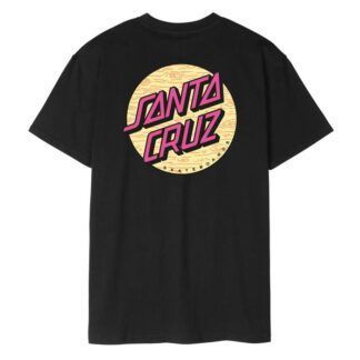 CAMISETA SANTA CRUZ WAGON DOT CHEST NEGRA